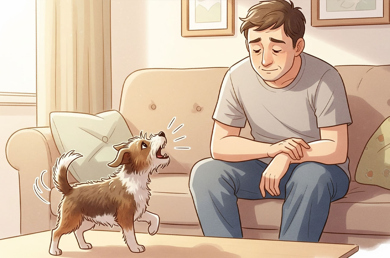 犬の要求吠え