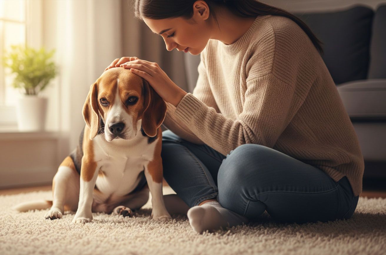 犬の元気がないのは学習性無力感？